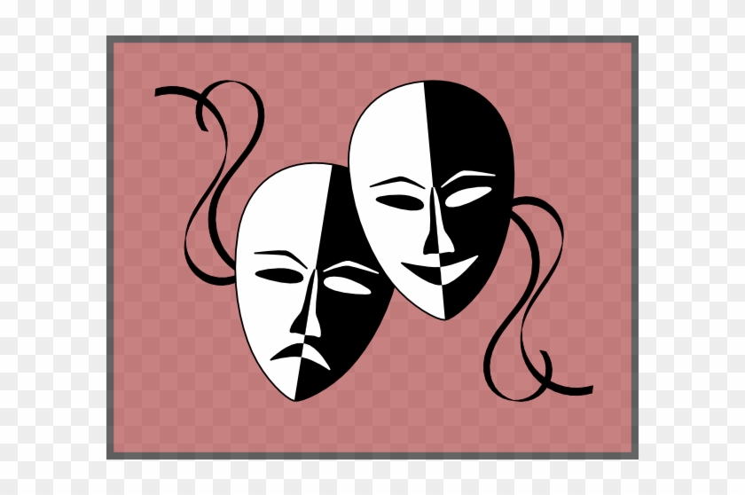 Theatre Masks Clip Art - Theatre Masks #348647