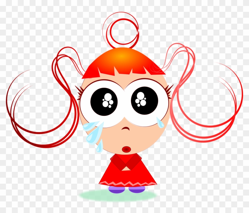 Free To Use Public Domain Clip Art - Little Girl Crying Png #349473