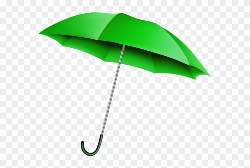 Green Umbrella Transparent Png Clip Art Image - Clip Art #349826