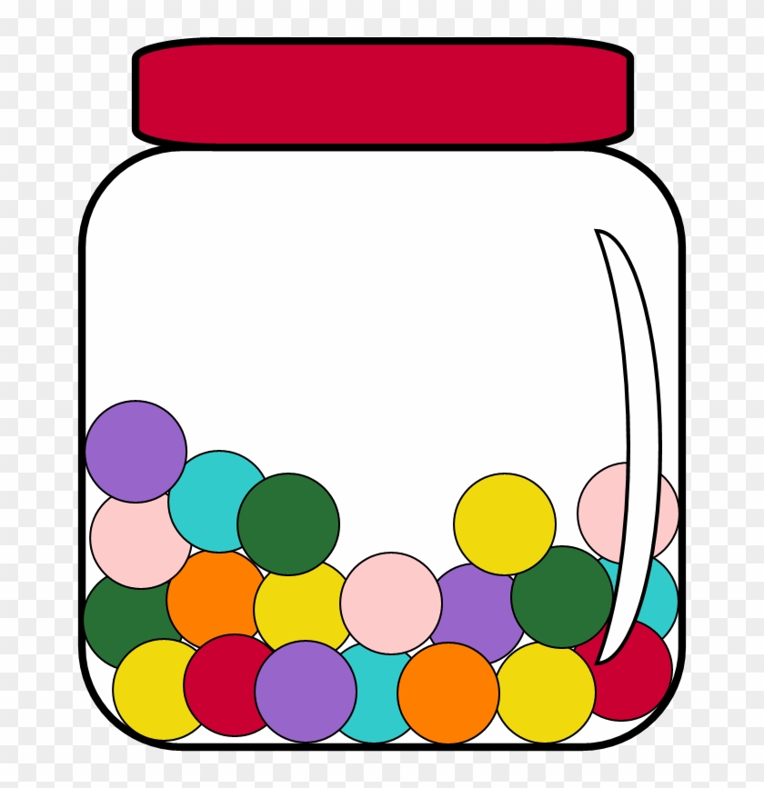 Bathtub Clipart Capacity - Candy In A Jar Clipart #350231