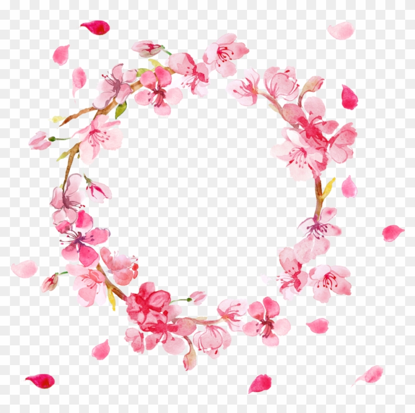 Download Pink Flower Wreath Png - Free Transparent PNG Clipart ...