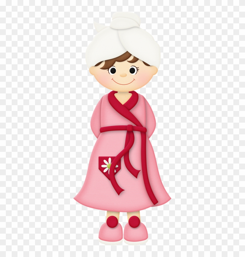 Ch - B *✿* - Adult In Bath Robe Clip Art #351336