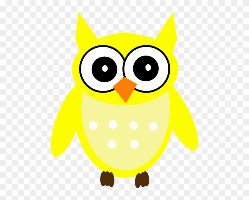 Yellow Owl Clip Art At Clker - Clip Art #352605