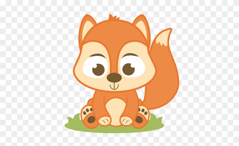 Red Squirrel Clipart Baby Squirrel - Cute Baby Fox Clipart #352628