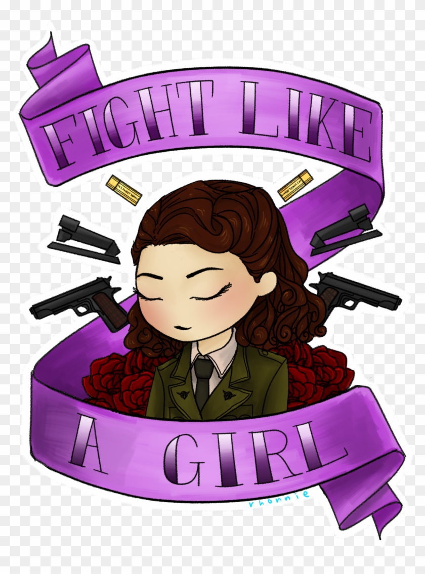 Fight Like A Girl Peggy Carter Chibi Fanart By Aceromanoffs - Cartoon #353148