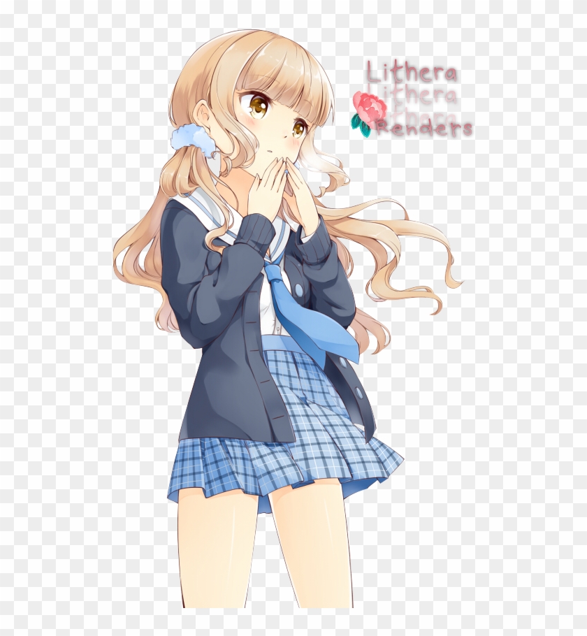 Schoolgirl Anime Render By Emmersys - 動漫 女生 #353681