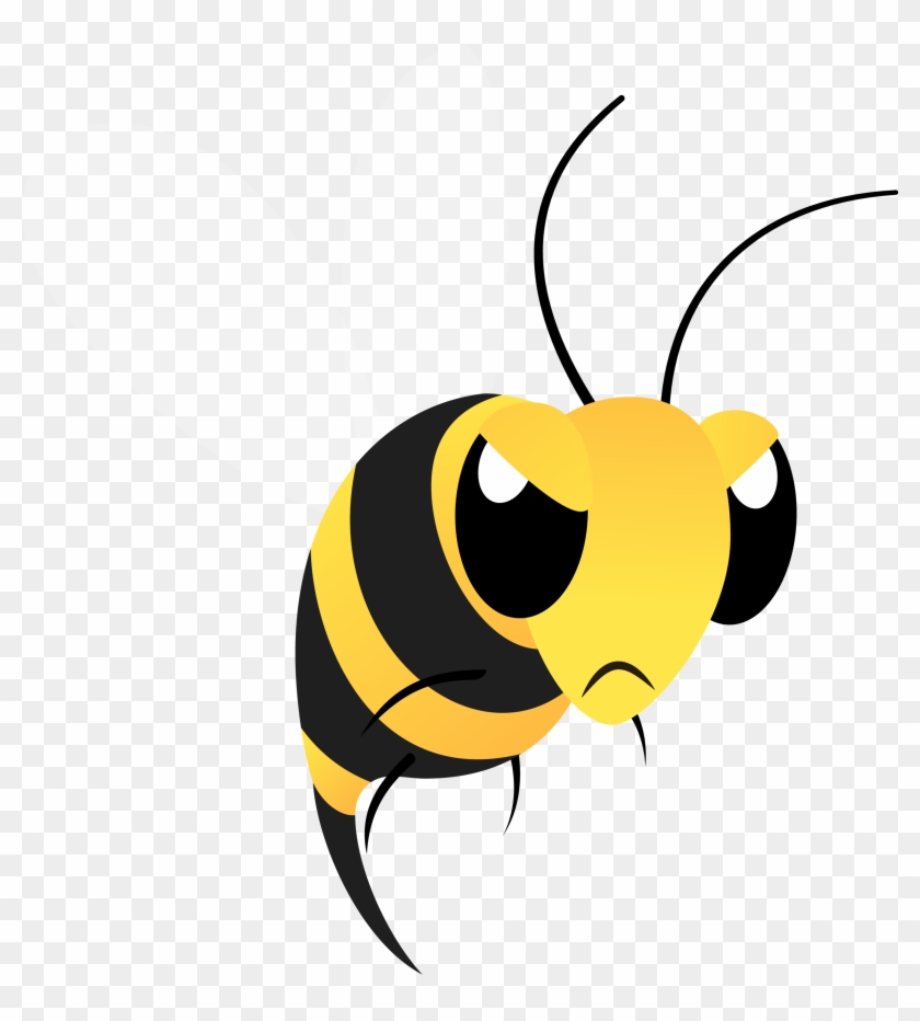 Mean Bee Clipart Clipartxtras - Angry Bees Clipart #355539