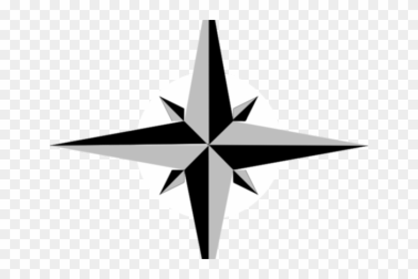 north star clip art black and white