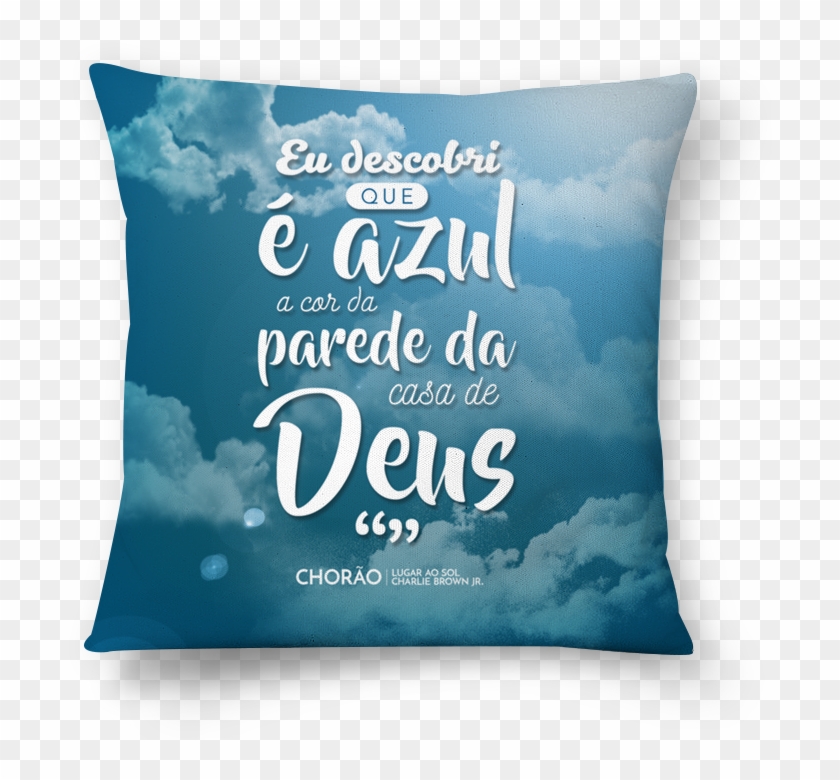 Almofada "é Azul A Cor Da Parede Da Casa De Deus" De - Cushion #361829