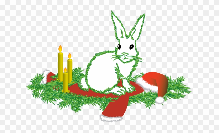 Christmas Clip Art For The Holiday Season - Transparent Christmas Bunny #363007