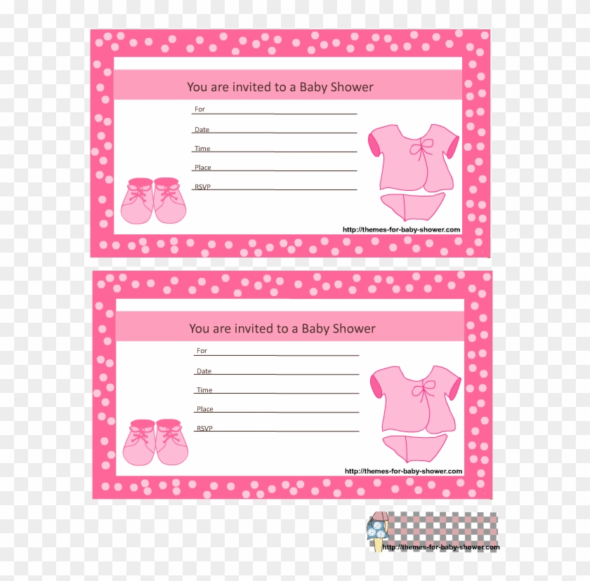 Pink Baby Shower Invitations 5 Borders Free Printable Pink Baby