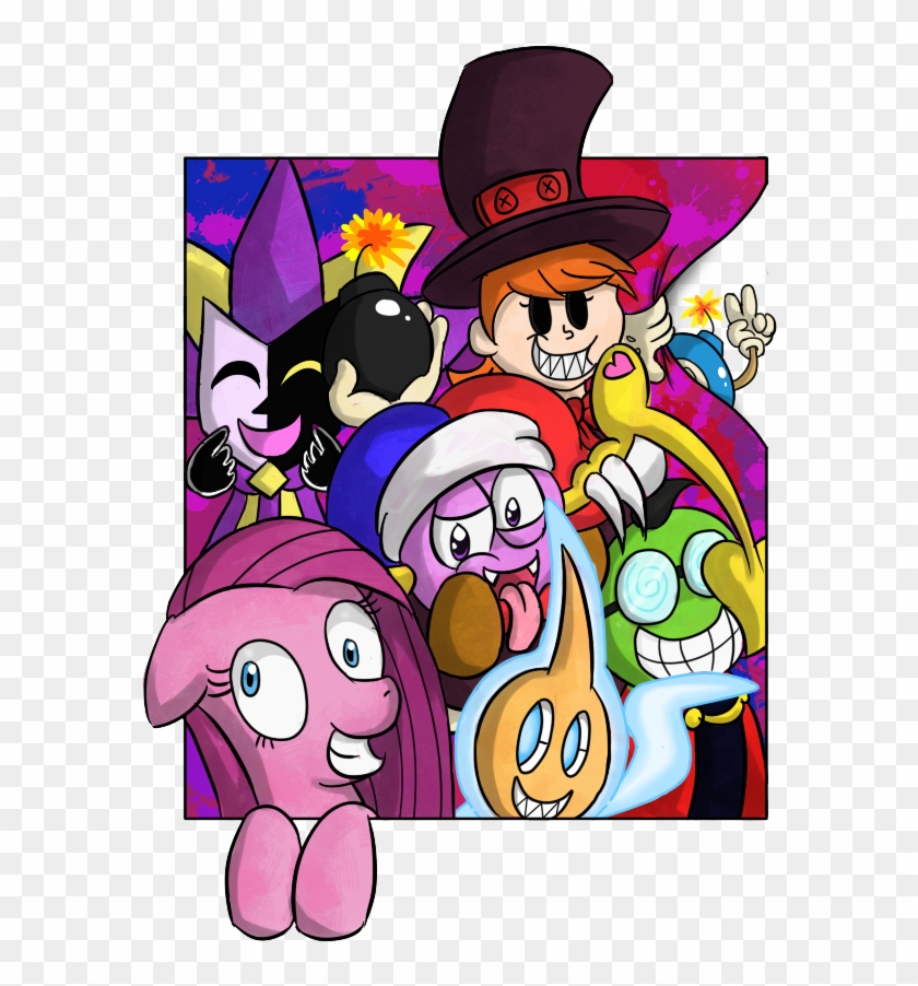 Sweet Candy Girl, Crossover, Dimentio, Fawful, Kirby, - Cartoon #363575