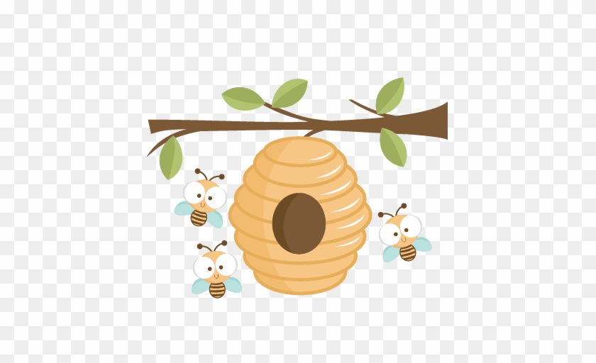 Beehive Bee Hive Clip Art Clipart Image Clip Art Library - Beehive And Tree Clip Art #364007