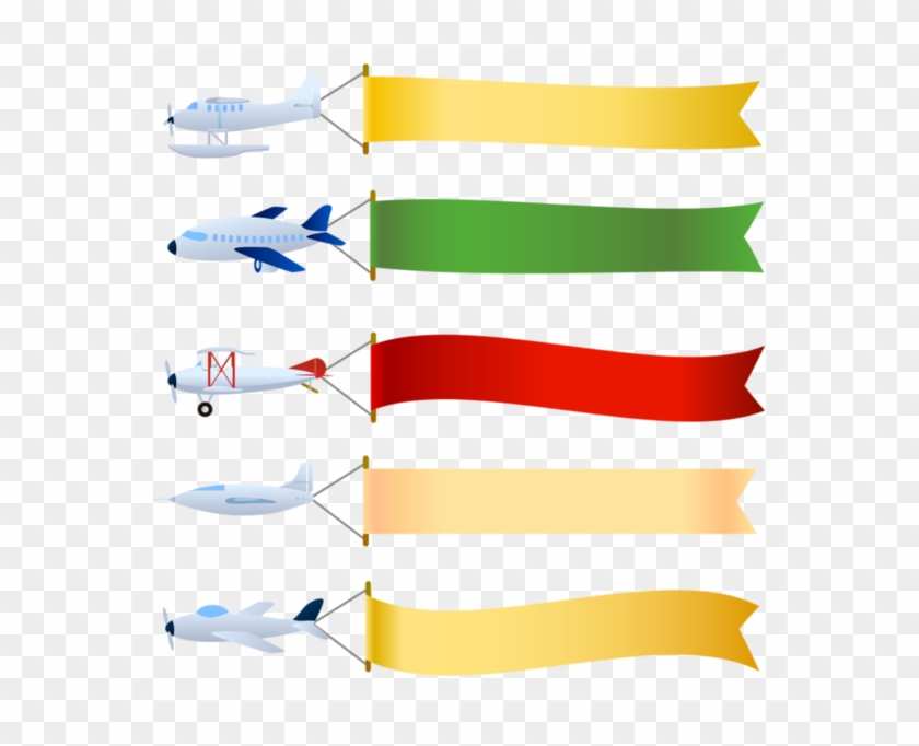 Baby Craftsschool Daysetiquettebannerclip Arthandmade - Airplane Flying With Banner #368623