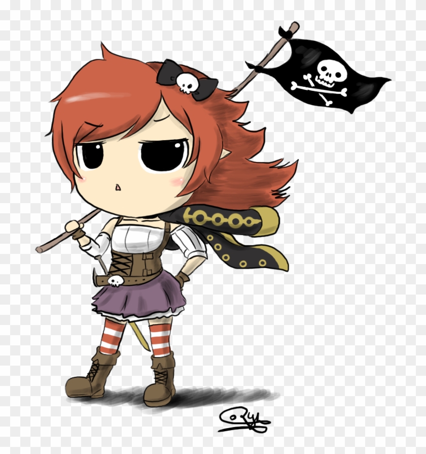 pirate girl cartoon