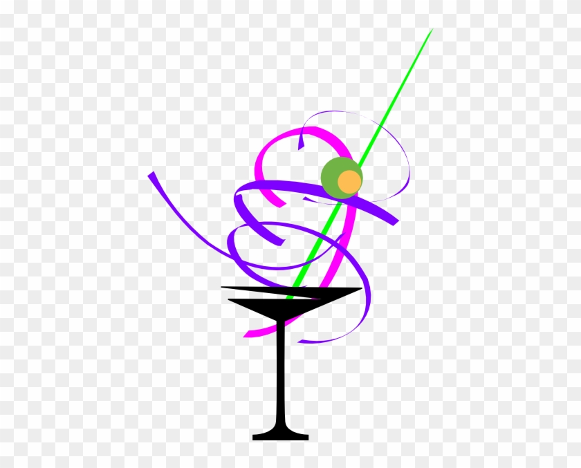 Martini Glass 6 Clip Art - Martini Glass Clipart Png #370842