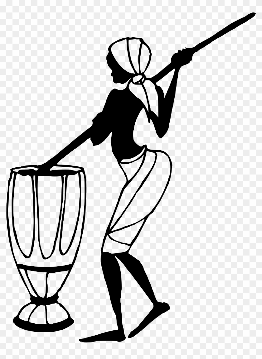 Traditional and modern dance silhouette Royalty Free Vector