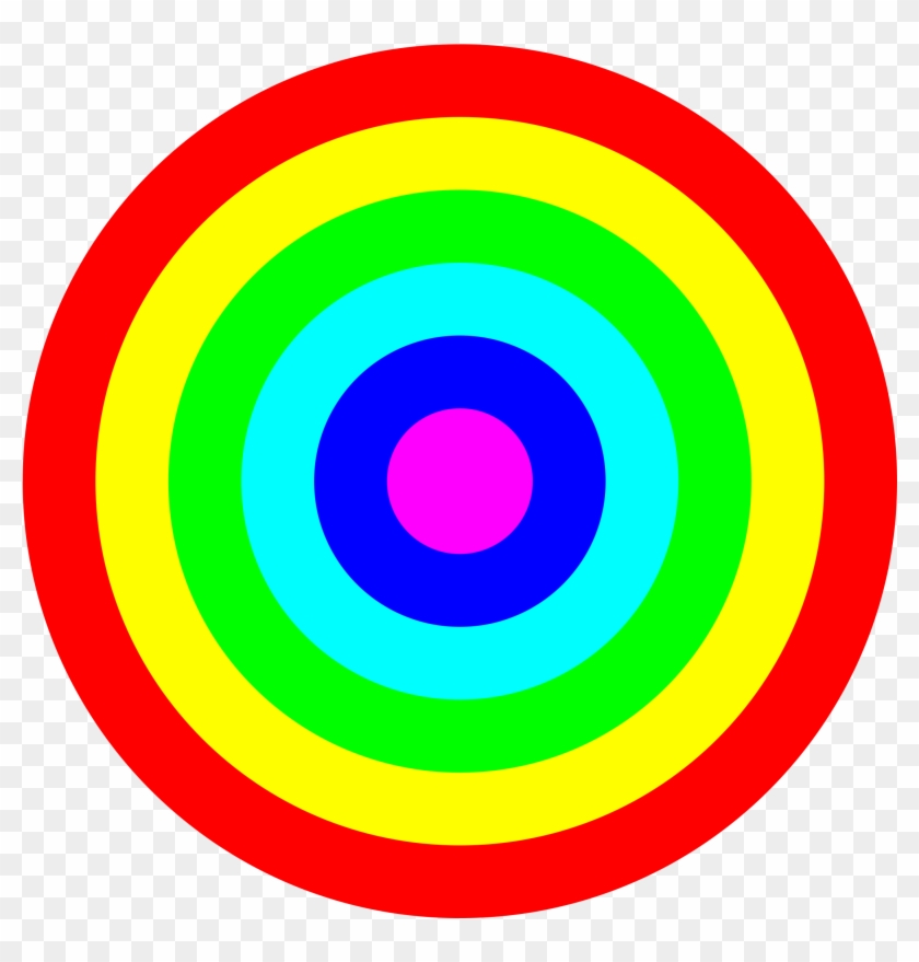 Rainbow Circle Target Color Icons Png Free Png And Target Circle Free Transparent PNG