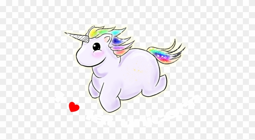 cute fat cartoon unicorn
