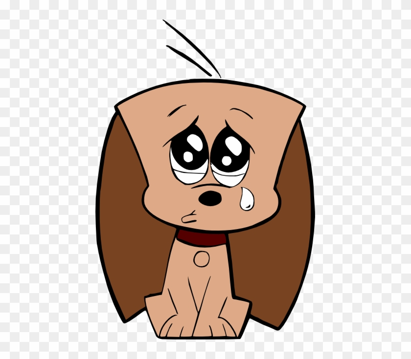 sad cartoon dog face