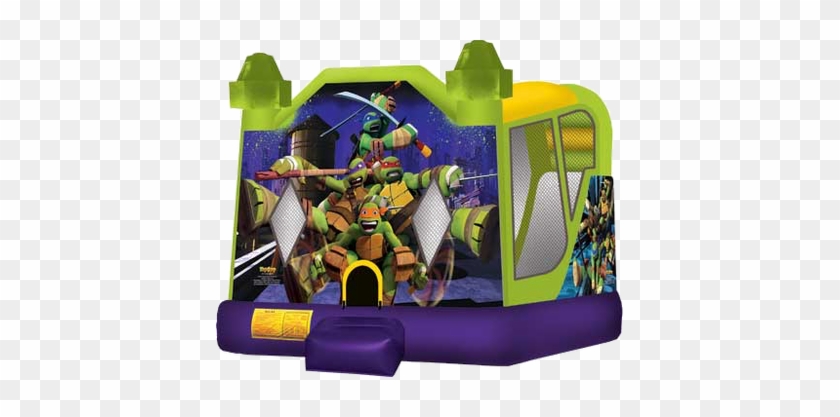 Teenage Mutant Ninja Turtle Wet Combo Inflatable Bounce - Ninja Turtles Bounce House Rentals #372539