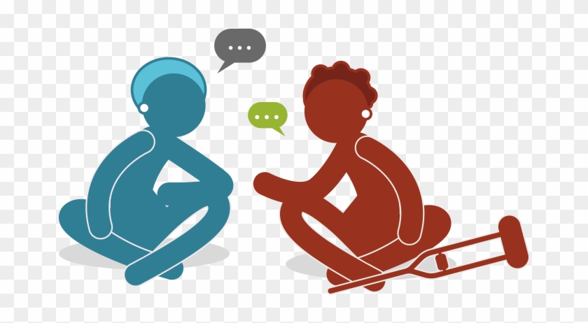 On Our Radar Illustration Of Sitting Women In Conversation - Journalist #372749