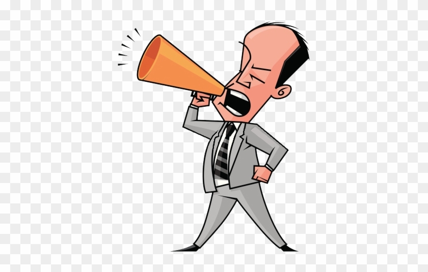 Biz Man Megaphone - Biz Man Megaphone - Free Transparent PNG Clipart ...