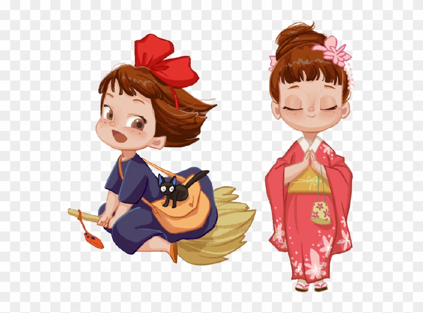 Cartoon Kimono Illustration - Cartoon Kimono Illustration #375703