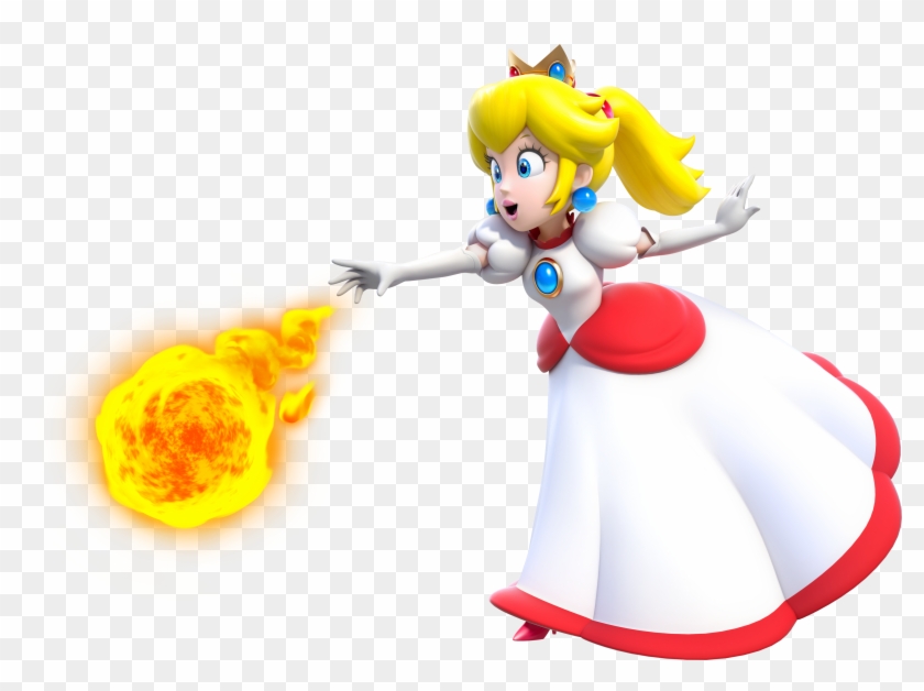 Fire Princess Peach Artwork - Fire Peach Super Mario 3d World #376836