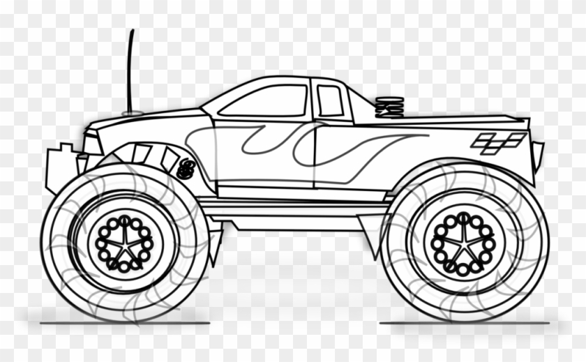 free printable monster truck coloring pages for kids