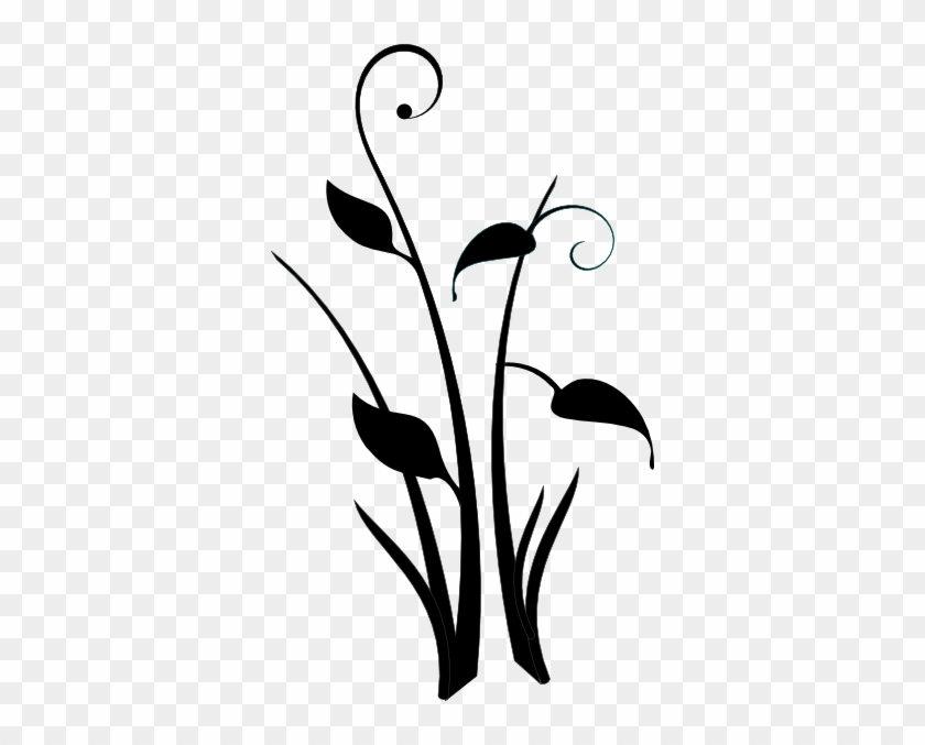 Plant Clipart Black #378773