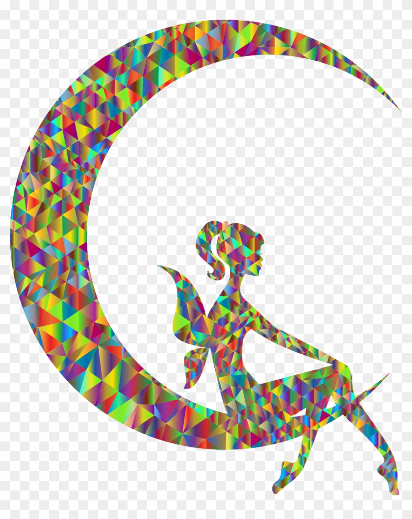 Big Image - Fairy On The Moon Silhouette Transparent #379077