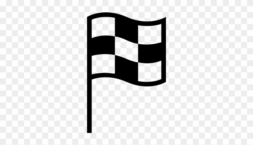 Checkered Flag Sports Tool Vector - Icona Bandiera Scacchi #380835