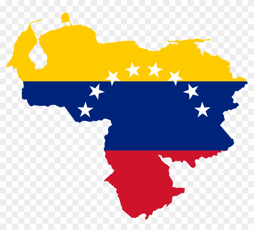 A Crippled Nation - Venezuela Flag Map #381088