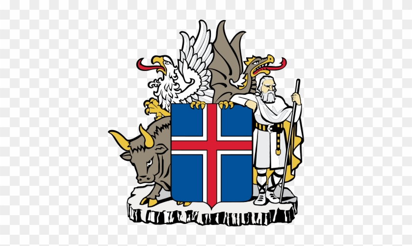 Coat Of Arms Of Iceland 1944-present, As Used Today - Iceland Coat Of Arms #381200