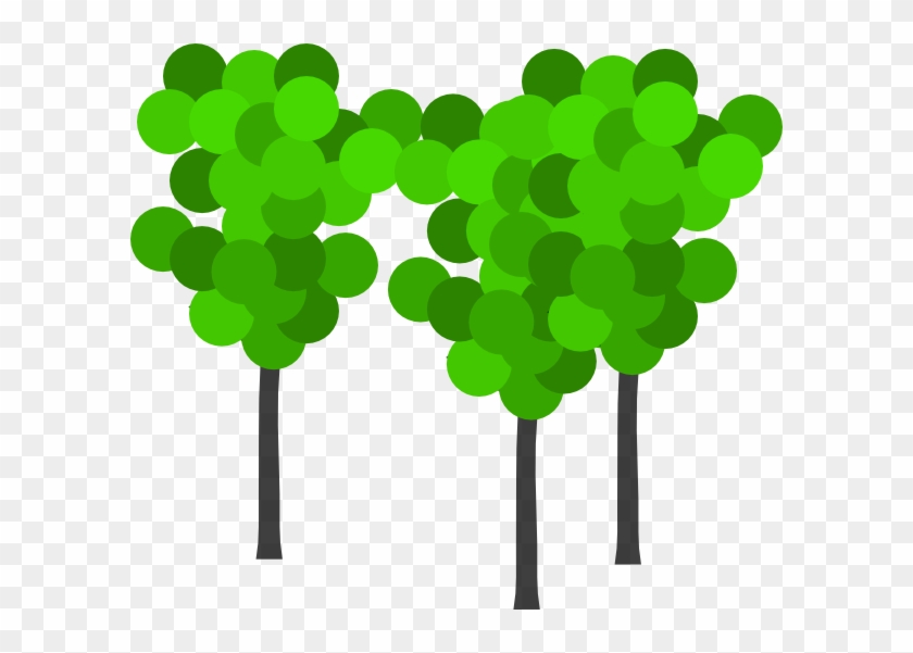 3 Trees Clip Art At Clker - Cartoon Tree #383010