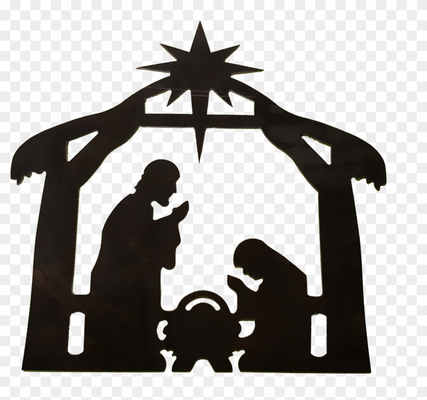Nativity Scene - Nativity Silhouette Clip Art Transparent - Free ...