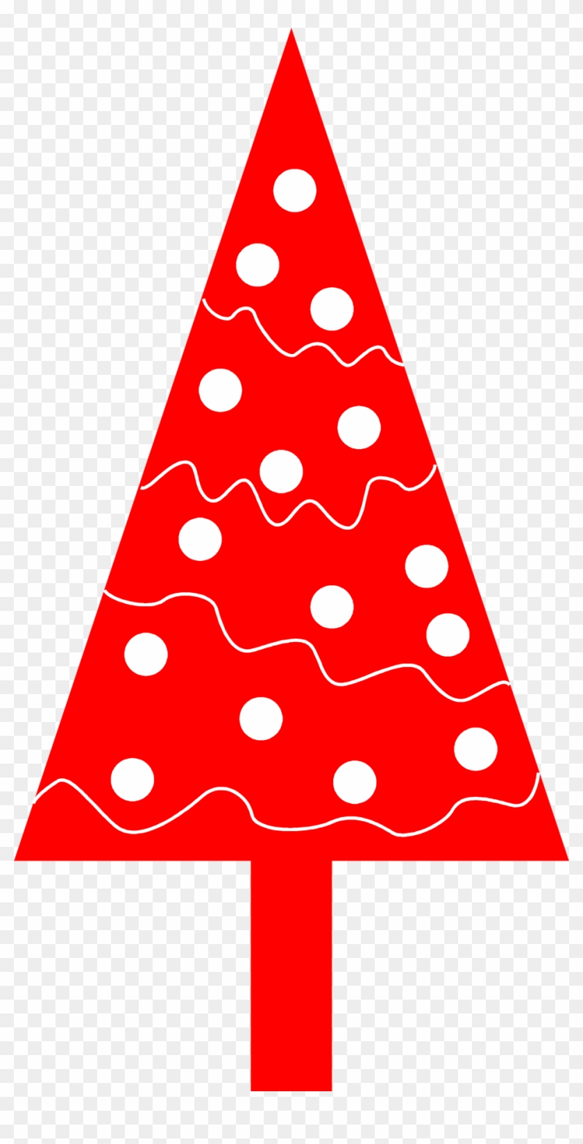 Free Christmas Tree Clipart - Triangle #383451