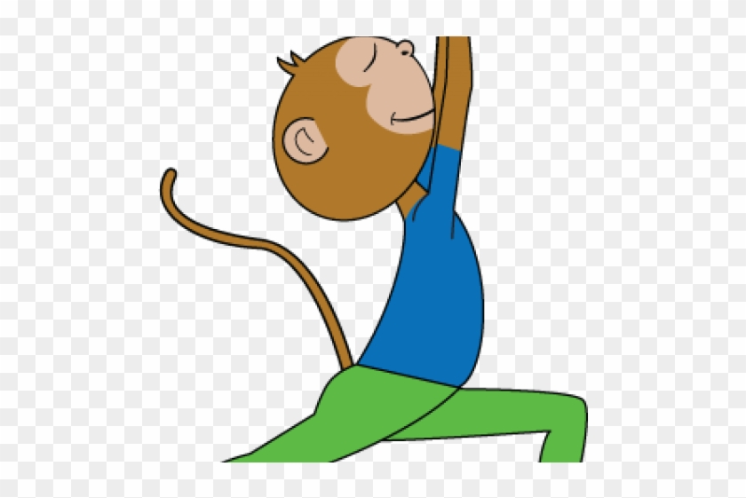 Yoga Monkey Pose Cartoon Vector Illustration Stock Illustration - Download  Image Now - Active Lifestyle, Adult, Adults Only - iStock