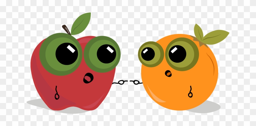 Related Apples And Oranges Clipart - Cartoon #385444