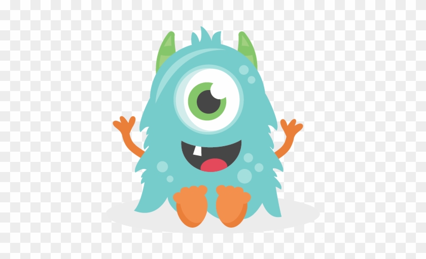 Baby Monster Svg Scrapbook Cut File Cute Clipart Files - Baby Monster ...