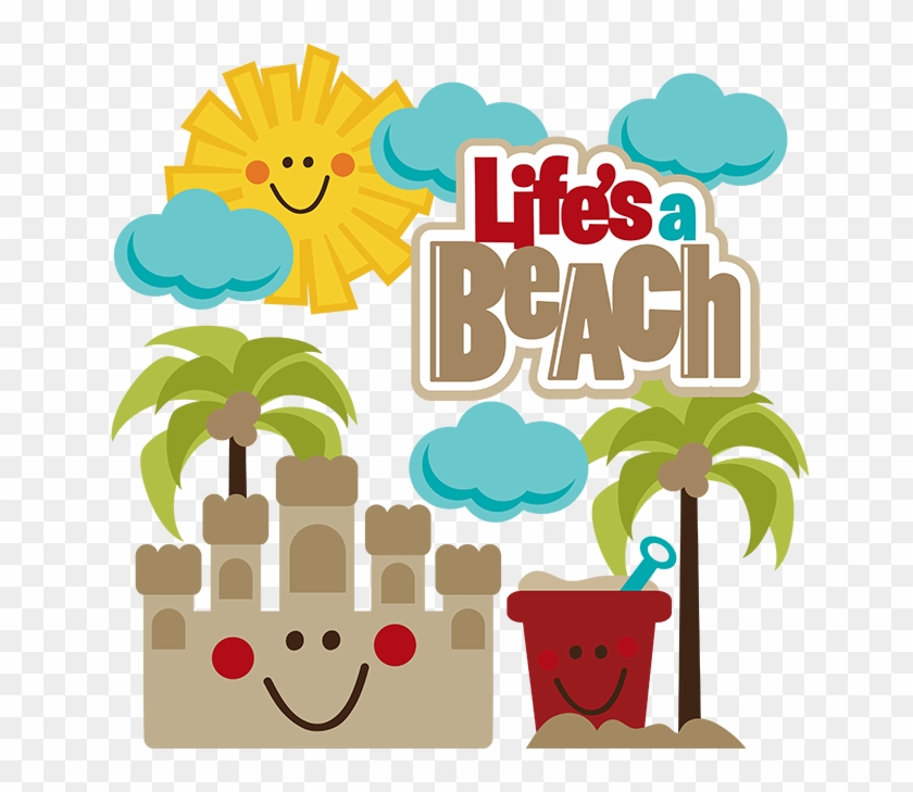 Sandy Beach Clipart Transparent - Life's A Beach Clipart #385793