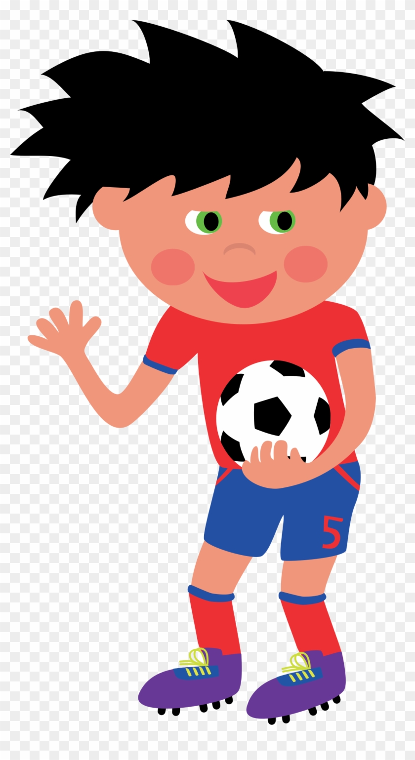Мальчик с футбольным мячиком