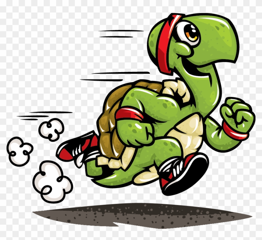 turtle cartoon running