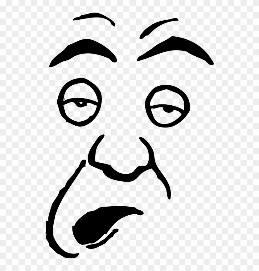 Dumb Person Clip Art Faces - Stupid Cartoon Face Png #63648