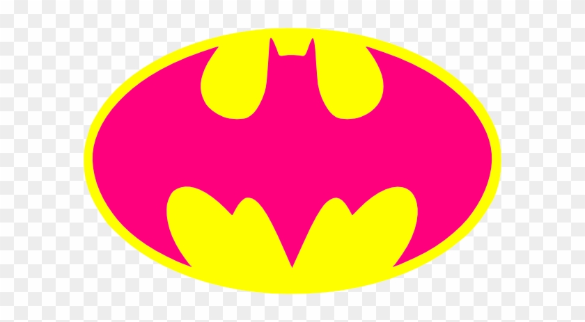 Pink Batman Logo Png #65247