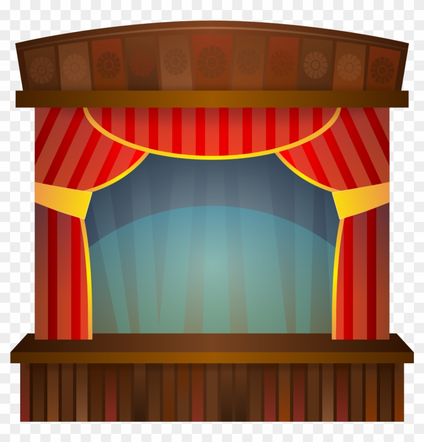 Images For Clip Art Curtains - Stage Clipart #66298