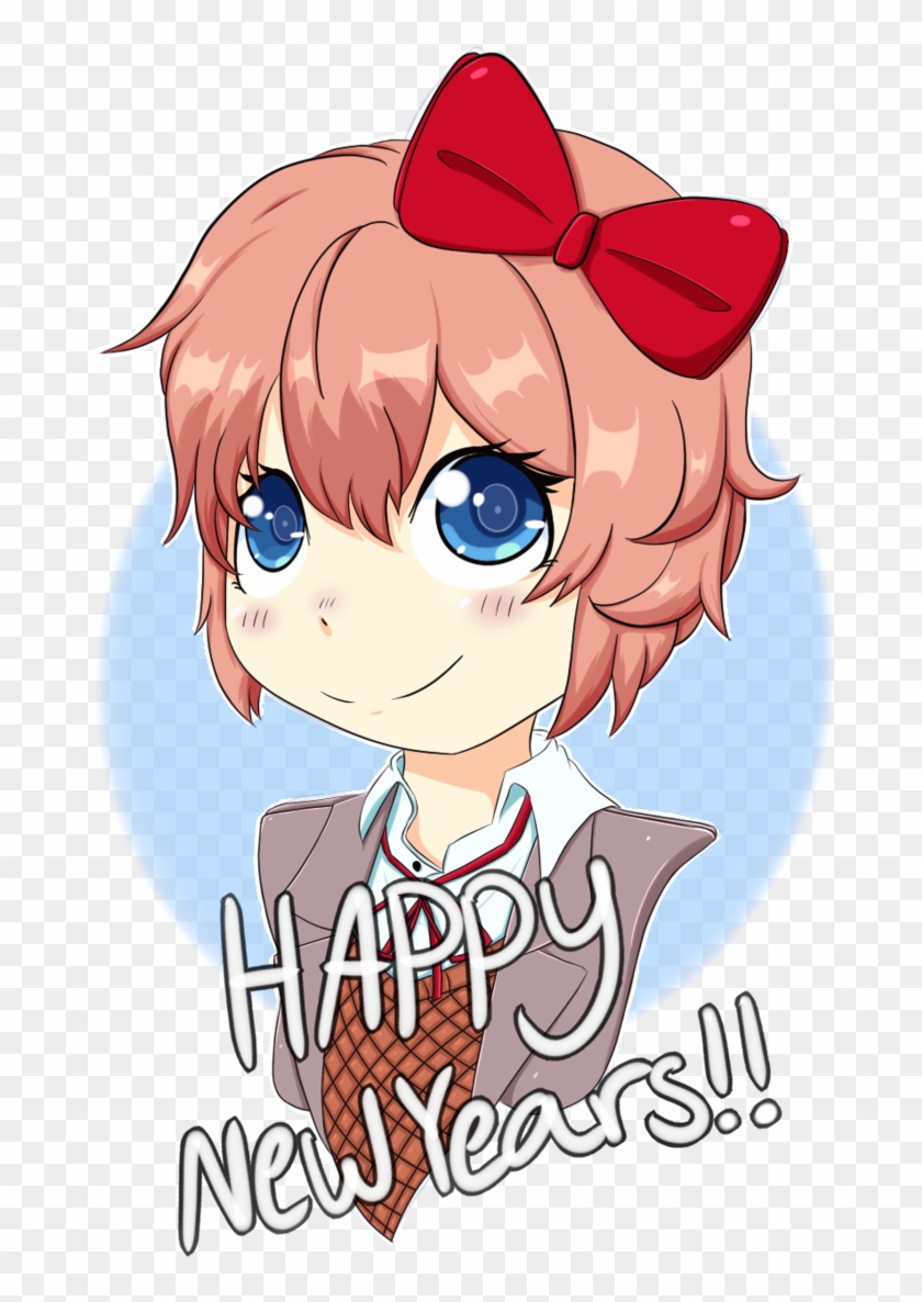 Sayori New Years By Doomsweater89 - Cartoon #386174