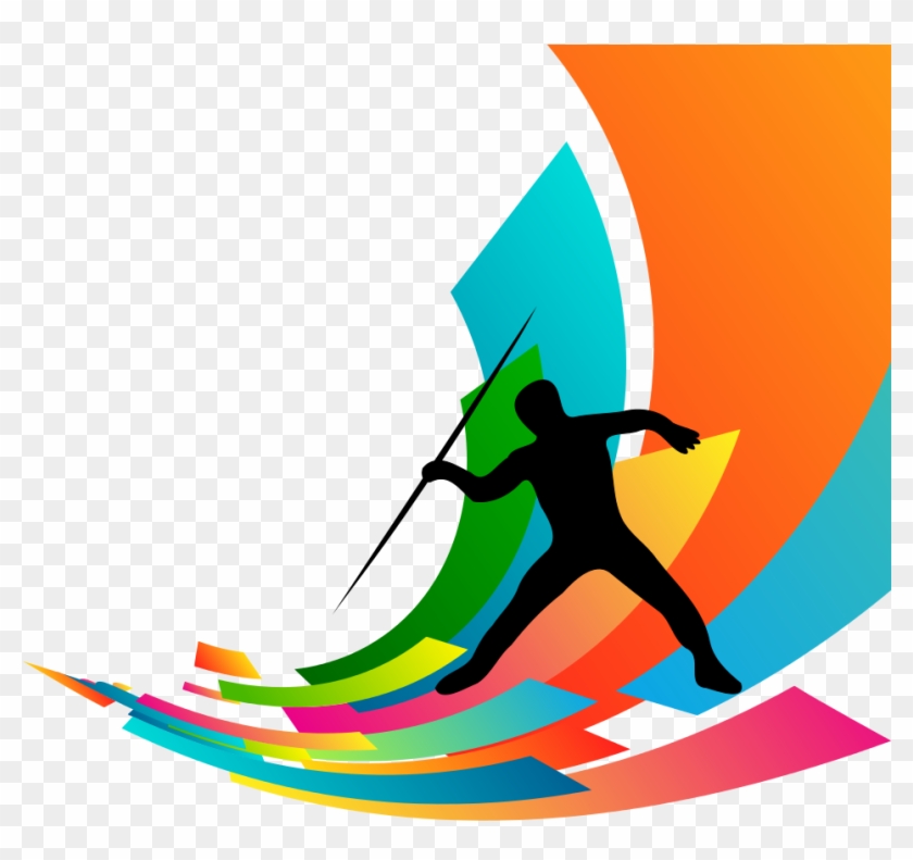 Javelin Throw Athletics Clip Art - Javelin Throw Athletics Clip Art #386890