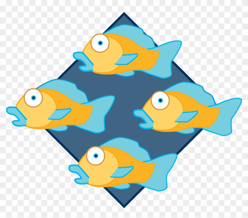 Blue Fish Clipart 27, - Vorbis #387452